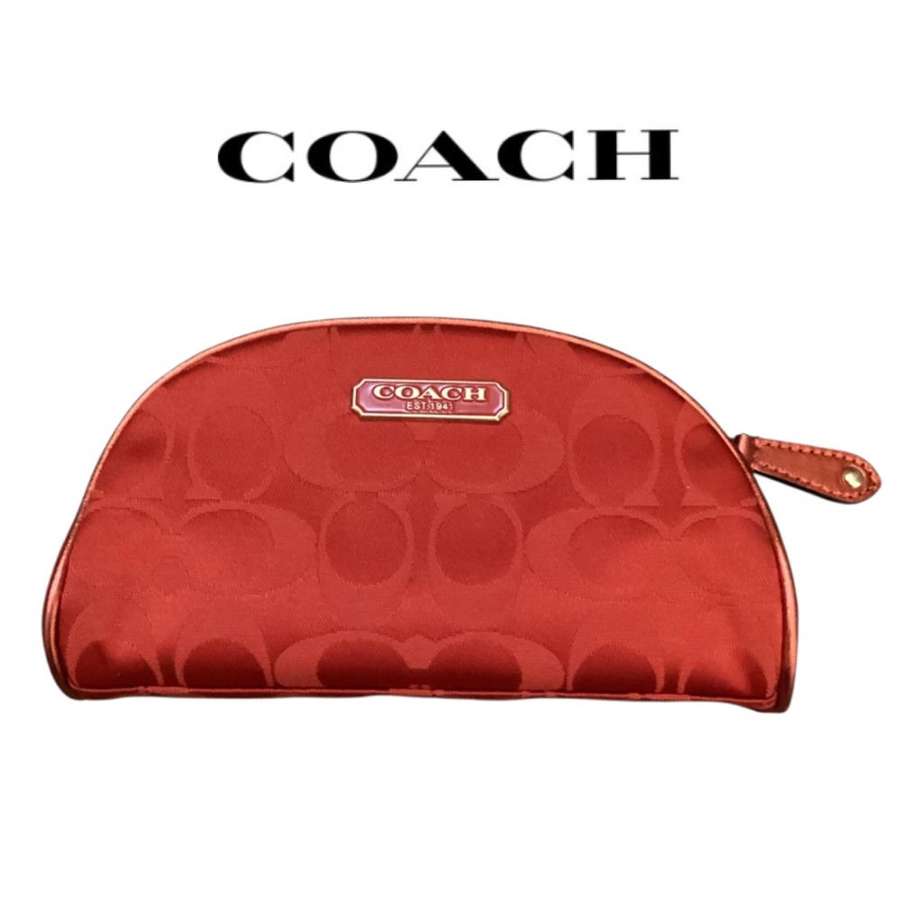 Coach X Estée Lauder Limited Edition Red Cosmetic Bag
